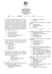 Nöroşirürji Sınav Soruları