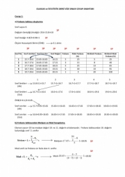 Olasılık ve İstatistik Vize Soruları ve Cevapları