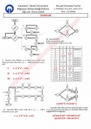 Otomata Vize 2 Soruları Ve Çözümleri -2012