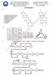 Otomata Vize Soruları Ve Çözümleri -2012