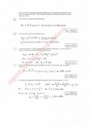 Physics-1 Second Midterm Questions and Solutions Year 2000 Spring