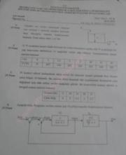 Proses Kontrol Dersi Bütünleme Sınav Soruları