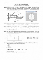 Sayısal Analiz Yaz Okulu Final Soruları