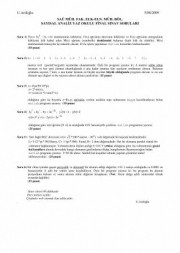 Sayısal Analiz Yaz Okulu Final Soruları
