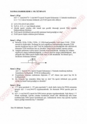 Sayısal Haberleşme Vize Soruları