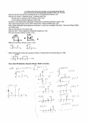 Sinyaller ve Sistemler Dersi Vize Soruları ve Cevapları - 2015