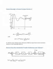 Sistem Dinamiği ve Kontrol Dersi Final Çalışma Soruları -2