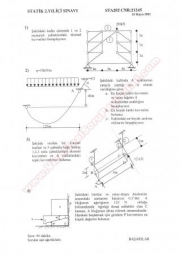Statik Dersi 2. Vize Soruları - 2002