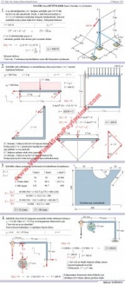 Statik Dersi Bütünleme Soruları ve Çözümleri