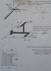 Statik Dersi Final Soruları - 2016