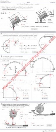 Statik Dersi Final Soruları Ve Çözümleri