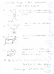 Statik Dersi Vize Soruları