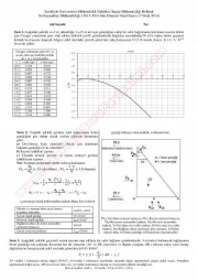 Su Kaynakları Mühendisliği-1 Final Soruları - 2014