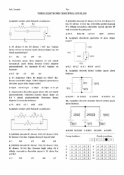 Temel Elektronik Dersi Final Soruları