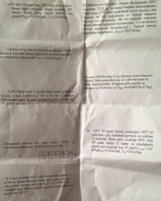 Termodinamik -1 Çalışma Soruları