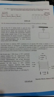 Termodinamik -2 Final Soruları -2017