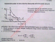 Termodinamik Ve İstatistik Mekanik Bütünleme Soruları