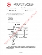 Transport Tekniği Sınav Soruları Ve Cevapları