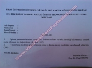 Üretim Teknolojisi Final Soruları - 2014