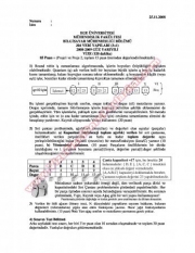 Veri Yapıları Dersi Vize Soruları - 2008