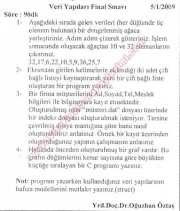 Veri Yapıları Final Soruları