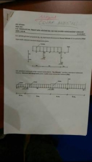 Yapı Statiği Mazeret Soruları