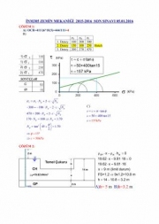 Zemin Mekaniği Final Soruları