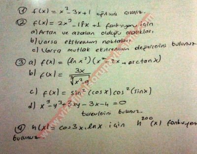Matematik-2 Final Soruları