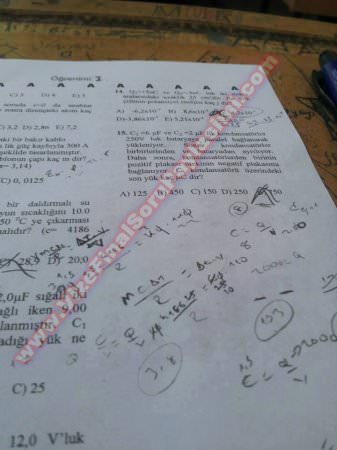 Fırat Üniversitesi Fizik Dersi Vize ve Final Soruları