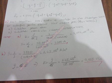 Elektromanyetik Sistemler Dersi Final Soruları ve Çözümleri (2014)