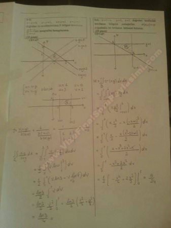 Matematik -2 Final Soruları ve Çözümleri (Müh. Fak.) 31.05.2014