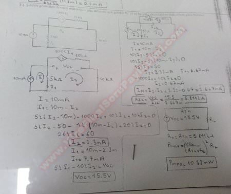Elektrik Devreleri-1 Final Sınav Soruları ve Çözümleri - 2014
