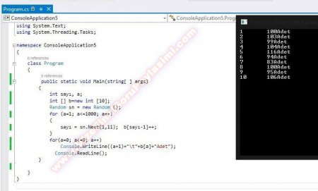 CAFER BAL Hocanın 2014 Yılının C Sharp Bütünleme Sınavında Çıkması Muhtemel Sorular