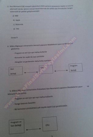 Mikroişlemciler Dersi Sınav Soruları Karışık