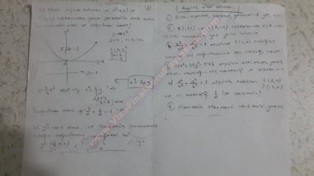 Analitik Dersi Karışık Sorular 2013 - 2014