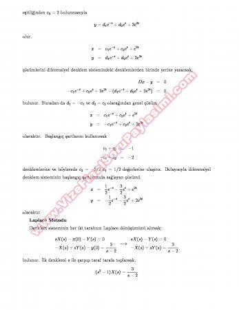 Eskişehir Osmangazi Üniversitesi Diferansiyel Denklemler - 2007 Soruları