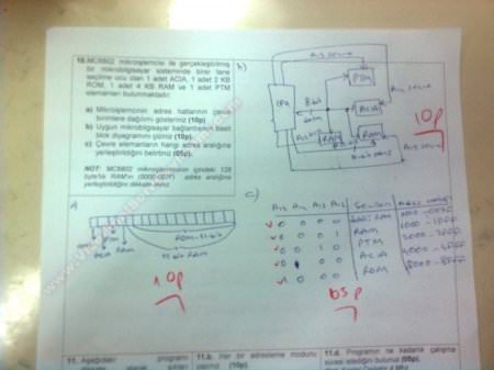 Mikroişlemciler Dersi Sınav Soruları
