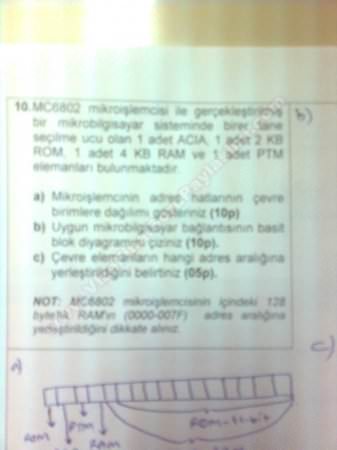 Mikroişlemciler Dersi Sınav Soruları