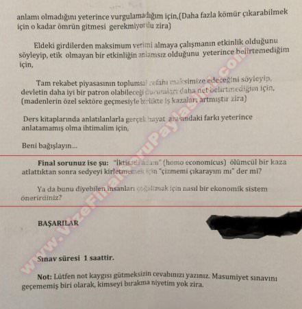 iktisat Dersi Final Soruları - 2014