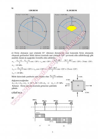 Mukavemet-2 Vize Soruları - 20.04.2013