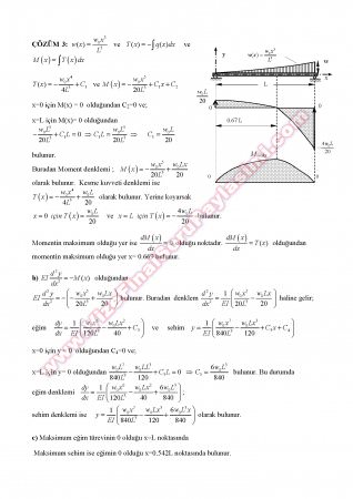 Mukavemet 2 Vize Soruları ve Çözümleri - 2008