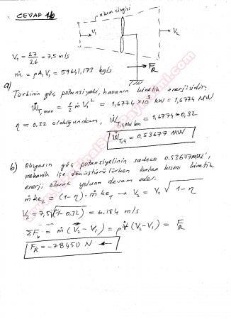Akışkanlar Mekaniği Final Soruları - 2009