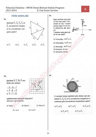 Tem. Bilimsel intibak  Prog. 2. Vize Soruları