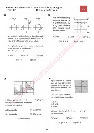 Tem. Bilimsel intibak  Prog. 2. Vize Soruları
