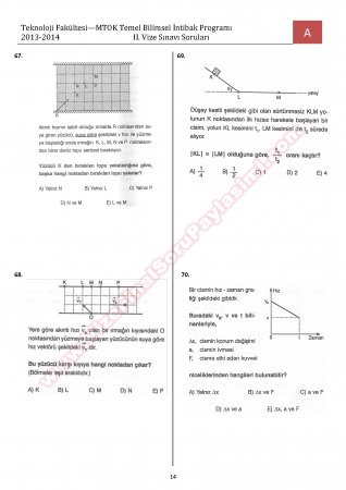 Tem. Bilimsel intibak  Prog. 2. Vize Soruları
