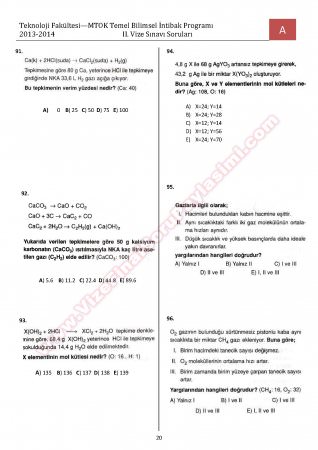 Tem. Bilimsel intibak  Prog. 2. Vize Soruları