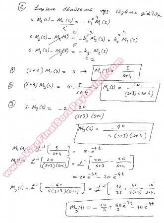 Diferansiyel Denklemler Final Soruları - 2010