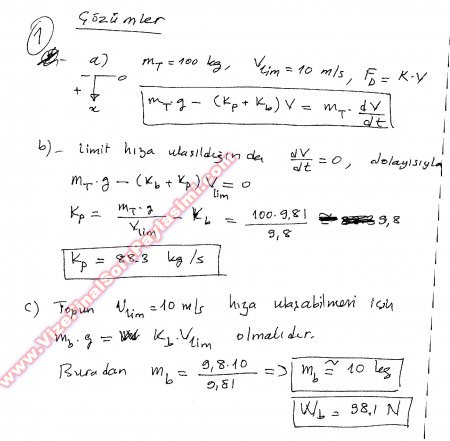 Diferansiyel Denklemler Final Soruları - 2010