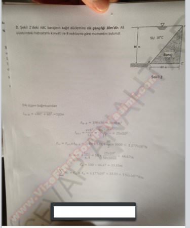 Akışkanlar Mekaniği Vize Soruları - 2013 / 2014