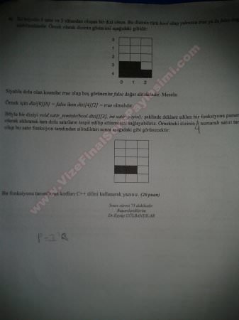 Veri Yapıları ve Algoritmalar Dersi Vize Soruları